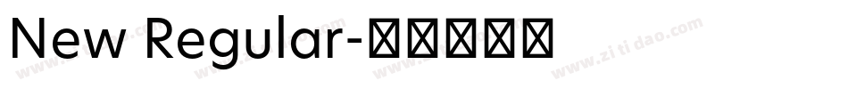 New Regular字体转换